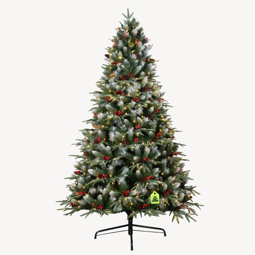 Smrek Zasnežený 360 LED 180 cm