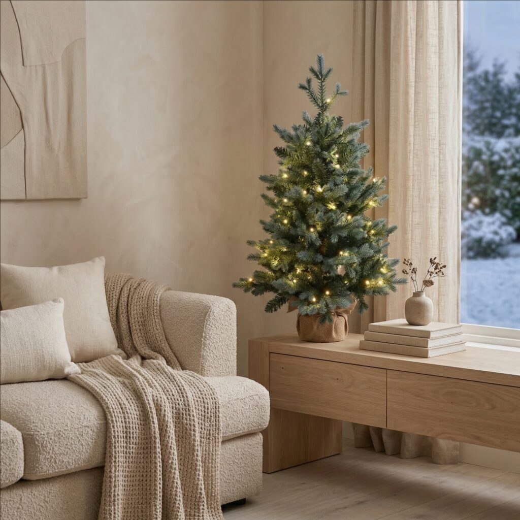 Smrek Modrý 100 LED 90 cm - produktová galerie