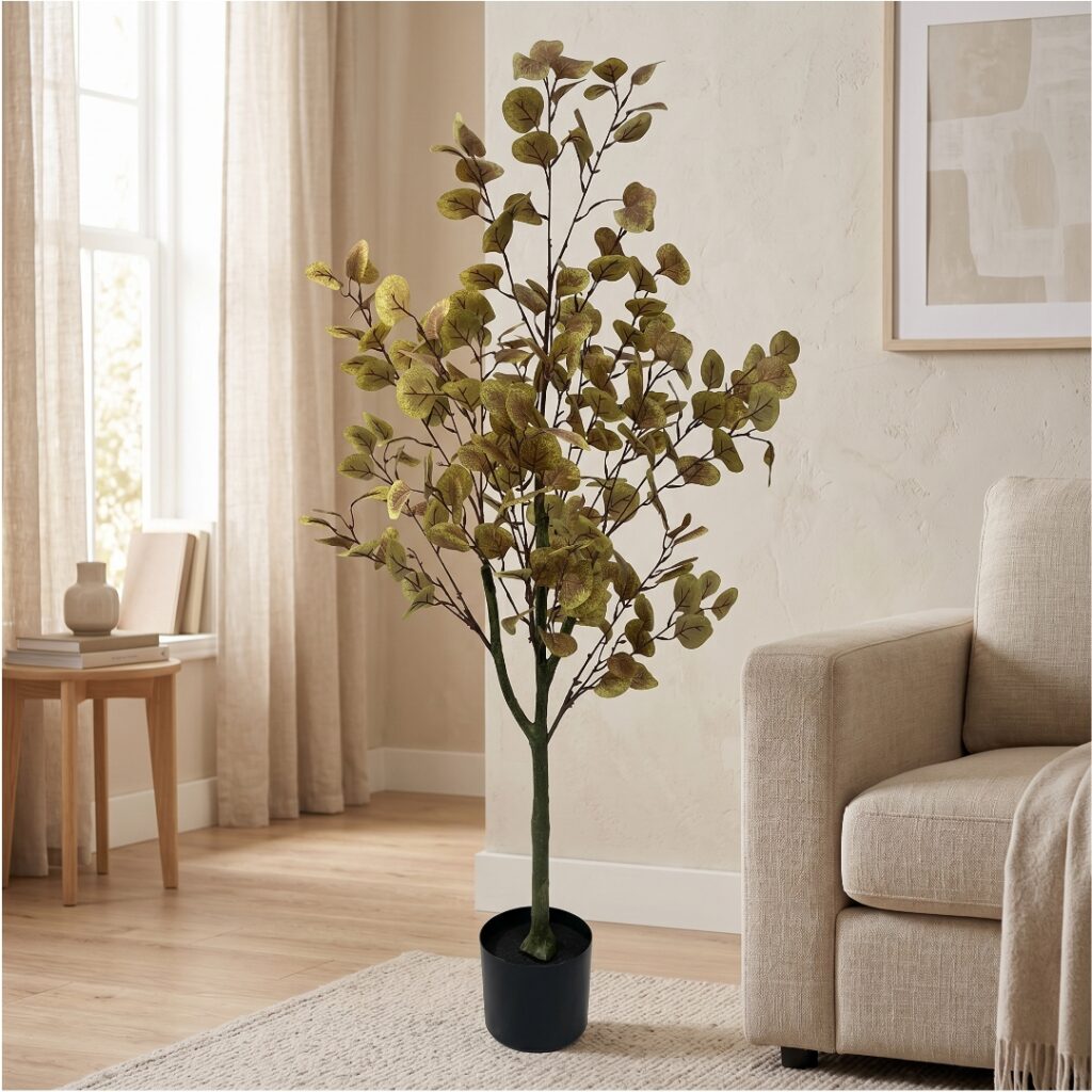 Umelý Eukalyptus (jesenné sfarbenie) 180 cm - produktová galerie